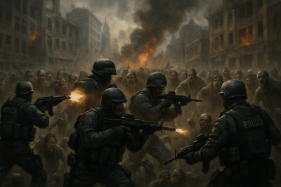 Urban Onslaught: Enforcers Engage the Hordes