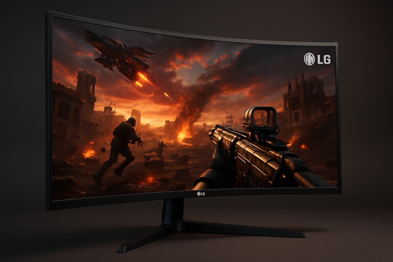 LG curved gaming monitors monitor